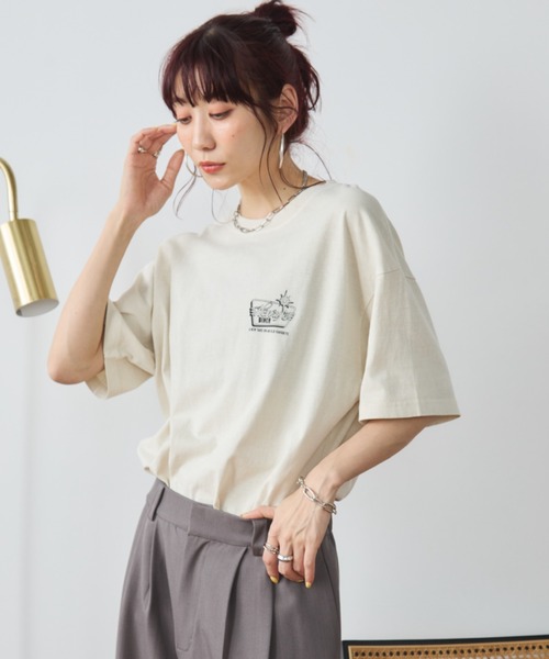 セール】ヴィンテージライクCARプリントTEE（Tシャツ/カットソー