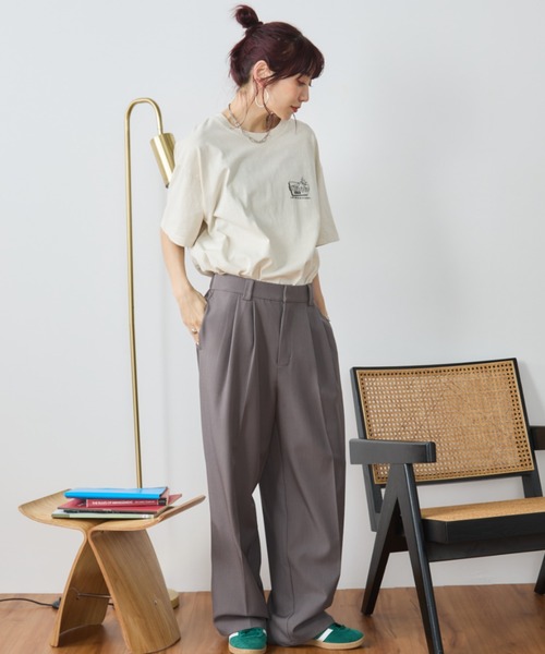 Auntie Rosa Holiday(アンティローザホリデー)の「ヴィンテージライクCARプリントTEE(Tシャツ/カットソー・レディース・イエロー/チャコールグレー/ナチュラル・FREE)」の19枚目の写真