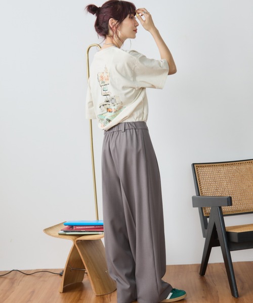 Auntie Rosa Holiday(アンティローザホリデー)の「ヴィンテージライクCARプリントTEE(Tシャツ/カットソー・レディース・イエロー/チャコールグレー/ナチュラル・FREE)」の20枚目の写真