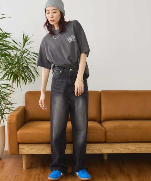 Auntie Rosa Holiday(アンティローザホリデー)の「ヴィンテージライクCARプリントTEE(Tシャツ/カットソー・レディース・イエロー/チャコールグレー/ナチュラル・FREE)」の10枚目の写真