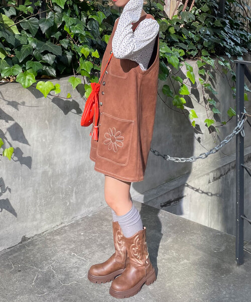 【HELLO.SANFRANCISCO】スウェードミニワンピース CIAOPANIC TYPY｜【HELLO.SANFRANCISCO】スウェードミニ