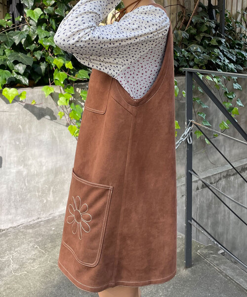 HELLO.SANFRANCISCO(ハローサンフランシスコ)の「【HELLO.SANFRANCISCO/ハローサンフランシスコ】スウェードミニワンピース(ワンピース・レディース・ブラウン・ONE SIZE)」の12枚目の写真