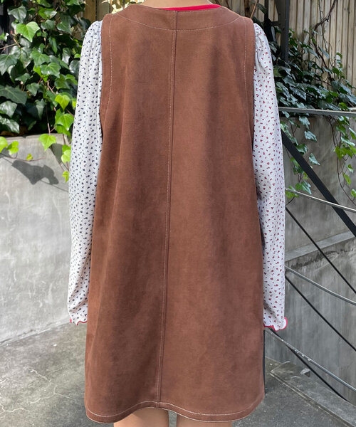 HELLO.SANFRANCISCO(ハローサンフランシスコ)の「【HELLO.SANFRANCISCO/ハローサンフランシスコ】スウェードミニワンピース(ワンピース・レディース・ブラウン・ONE SIZE)」の13枚目の写真