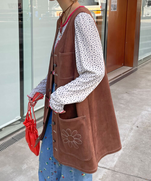 HELLO.SANFRANCISCO(ハローサンフランシスコ)の「【HELLO.SANFRANCISCO/ハローサンフランシスコ】スウェードミニワンピース(ワンピース・レディース・ブラウン・ONE SIZE)」の19枚目の写真