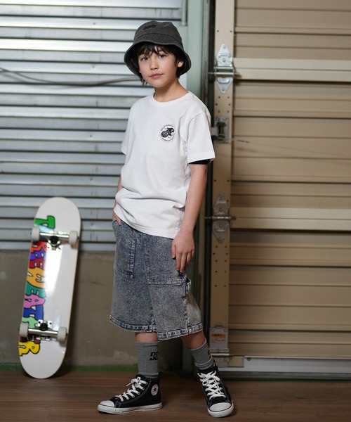 RVCA(ルーカ)の「RVCA/ルーカ KIDS TIGER WAVE ST キッズ Tシャツ BF045-P22(Tシャツ/カットソー・キッズ・スミクロ/ホワイト/ブラック・150cm/160cm/140cm/130cm)」の5枚目の写真