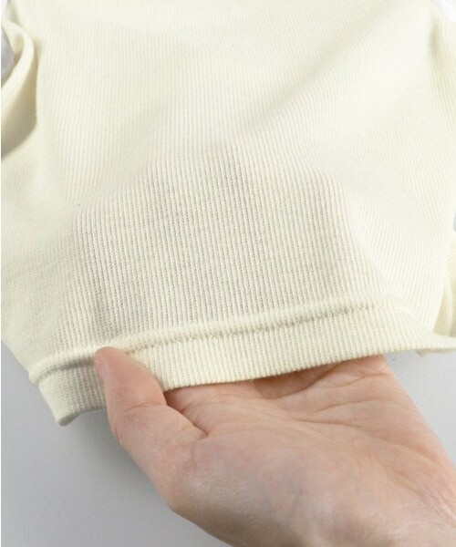 BRANSHES(ブランシェス)の「袖フリル長袖Tシャツ(Tシャツ/カットソー・キッズ・アイボリー/ブラック・100/90/120/110/140/130/150)」の9枚目の写真