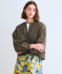 three dots（スリードッツ）の「サン ドライドクロス ジャケット（ブルゾン）」