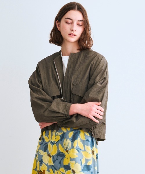 three dots（スリードッツ）の「サン ドライドクロス ジャケット