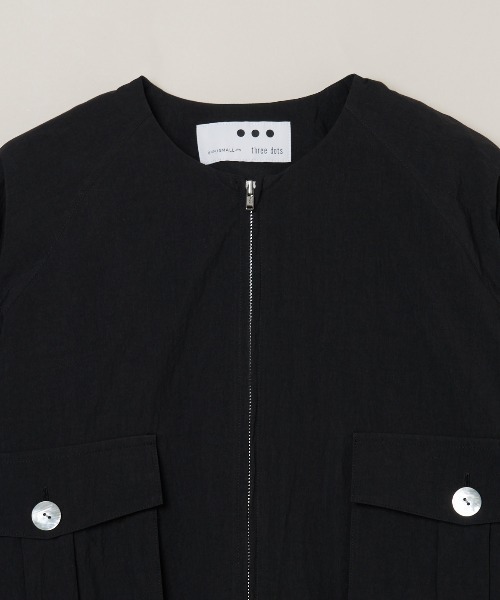 three dots（スリードッツ）の「サン ドライドクロス ジャケット