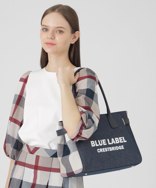 ロゴプリントハトメトート（トートバッグ）｜BLUE LABEL