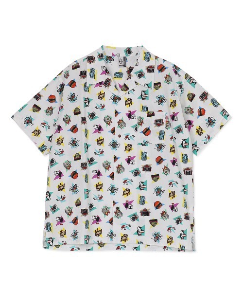 CHUMS(チャムス)の「CHUMS/チャムス かせきさいだぁ チャムロハシャツ Chumloha Shirt(シャツ/ブラウス・レディース・ブラック/ホワイト・M/L)」の3枚目の写真