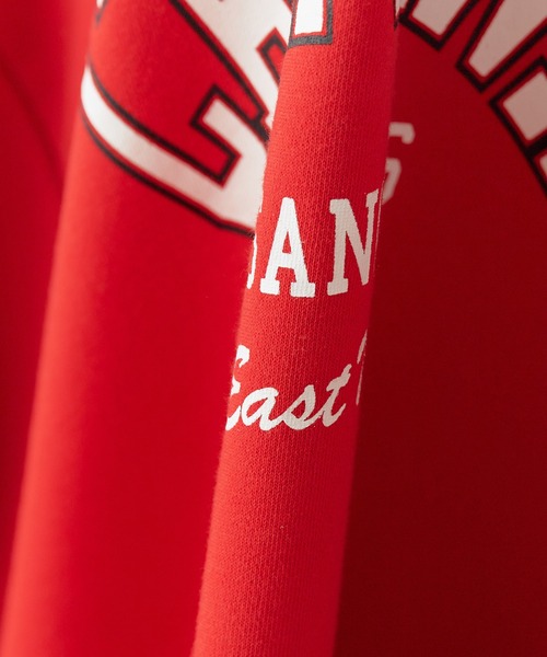 ROOPTOKYO（ループトウキョウ）の「Side slit Arch logo print sweatshirt / サイドスリット アーチロゴプリント スウェット オーバーサイズ（スウェット・レディース・レッド/グレー/ライトグレー・FREE）」の8枚目の写真