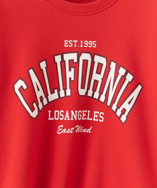 ROOPTOKYO（ループトウキョウ）の「Side slit Arch logo print sweatshirt / サイドスリット アーチロゴプリント スウェット オーバーサイズ（スウェット・レディース・レッド/グレー/ライトグレー・FREE）」の5枚目の写真