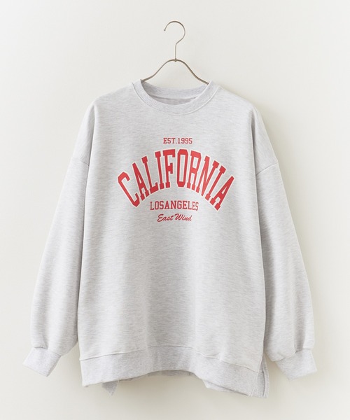 ROOPTOKYO（ループトウキョウ）の「Side slit Arch logo print sweatshirt / サイドスリット アーチロゴプリント スウェット オーバーサイズ（スウェット・レディース・レッド/グレー/ライトグレー・FREE）」の10枚目の写真