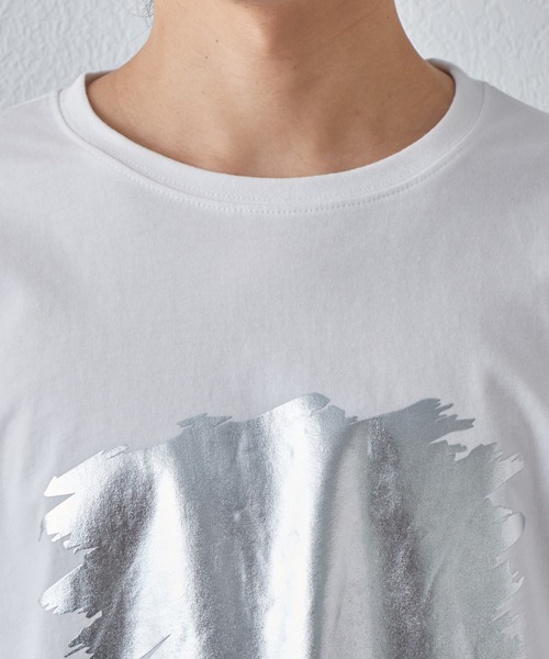 COLONY 2139(コロニートゥーワンスリーナイン)の「箔プリントロングスリーブT(Tシャツ/カットソー・メンズ・ブラック/ホワイト・MEDIUM/LARGE)」の20枚目の写真