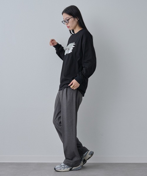 COLONY 2139(コロニートゥーワンスリーナイン)の「箔プリントロングスリーブT(Tシャツ/カットソー・メンズ・ブラック/ホワイト・MEDIUM/LARGE)」の13枚目の写真
