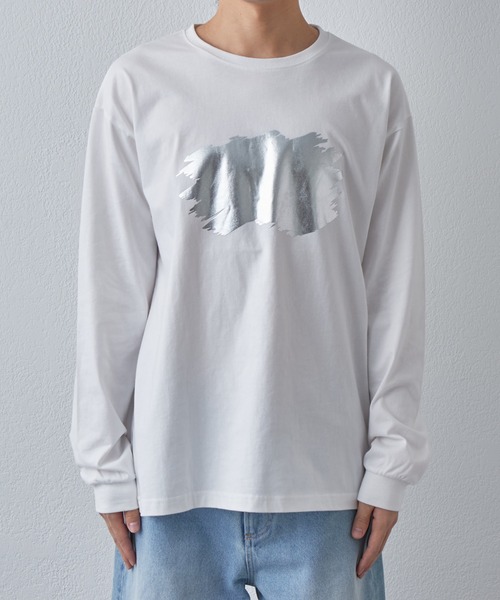 COLONY 2139(コロニートゥーワンスリーナイン)の「箔プリントロングスリーブT(Tシャツ/カットソー・メンズ・ブラック/ホワイト・MEDIUM/LARGE)」の17枚目の写真