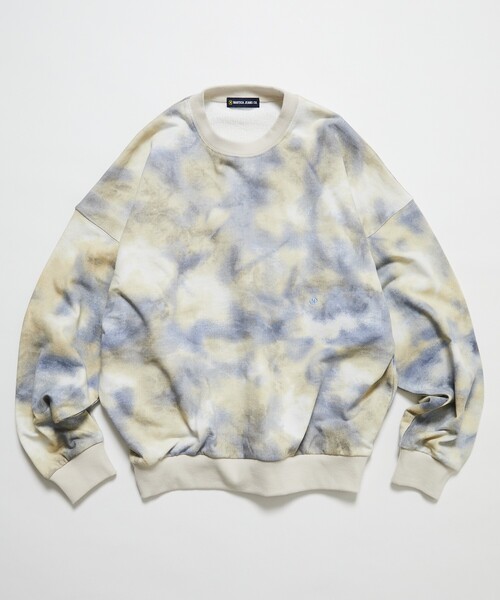 NAUTICA（ノーティカ）の「NAUTICA JEANS CO./ノーティカジーンズ Camo&Map&Sky Crewneck Sweatshirt/カモ柄 マップ柄 タイダイ柄 クルーネックスウェット（スウェット・メンズ・カモフラージュ/その他15/オフホワイト・MEDIUM/LARGE）」の2枚目の写真