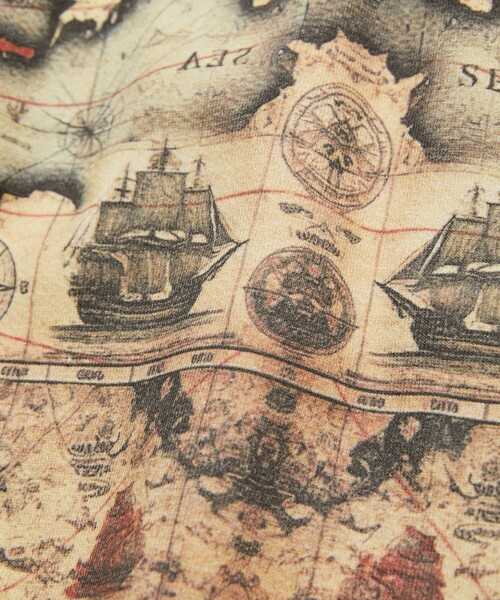 NAUTICA（ノーティカ）の「NAUTICA JEANS CO./ノーティカジーンズ Camo&Map&Sky Crewneck Sweatshirt/カモ柄 マップ柄 タイダイ柄 クルーネックスウェット（スウェット・メンズ・カモフラージュ/その他15/オフホワイト・MEDIUM/LARGE）」の7枚目の写真