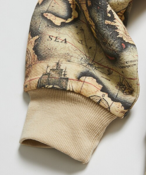 NAUTICA（ノーティカ）の「NAUTICA JEANS CO./ノーティカジーンズ Camo&Map&Sky Crewneck Sweatshirt/カモ柄 マップ柄 タイダイ柄 クルーネックスウェット（スウェット・メンズ・カモフラージュ/その他15/オフホワイト・MEDIUM/LARGE）」の9枚目の写真