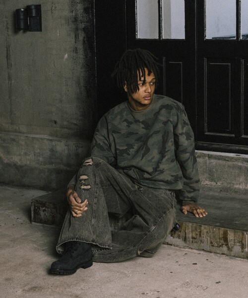 NAUTICA（ノーティカ）の「NAUTICA JEANS CO./ノーティカジーンズ Camo&Map&Sky Crewneck Sweatshirt/カモ柄 マップ柄 タイダイ柄 クルーネックスウェット（スウェット・メンズ・カモフラージュ/その他15/オフホワイト・MEDIUM/LARGE）」の18枚目の写真