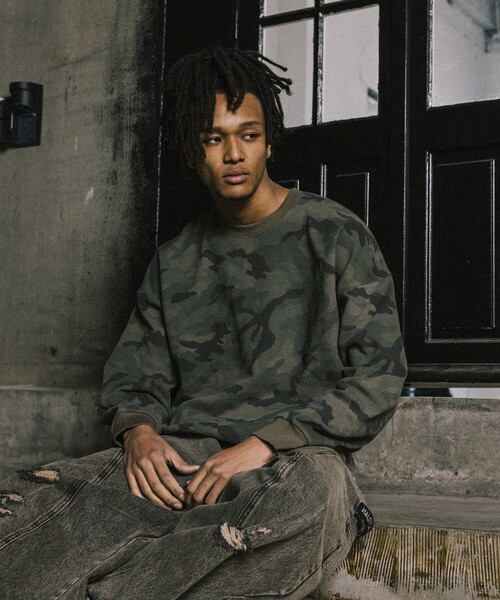 NAUTICA（ノーティカ）の「NAUTICA JEANS CO./ノーティカジーンズ Camo&Map&Sky Crewneck Sweatshirt/カモ柄 マップ柄 タイダイ柄 クルーネックスウェット（スウェット・メンズ・カモフラージュ/その他15/オフホワイト・MEDIUM/LARGE）」の22枚目の写真