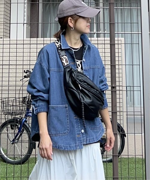 notch.（ノッチ）の「【sweet web掲載】デニムシャツジャケット（デニムジャケット・レディース・ブルー/ライトブルー/ブラック・M）」の16枚目の写真