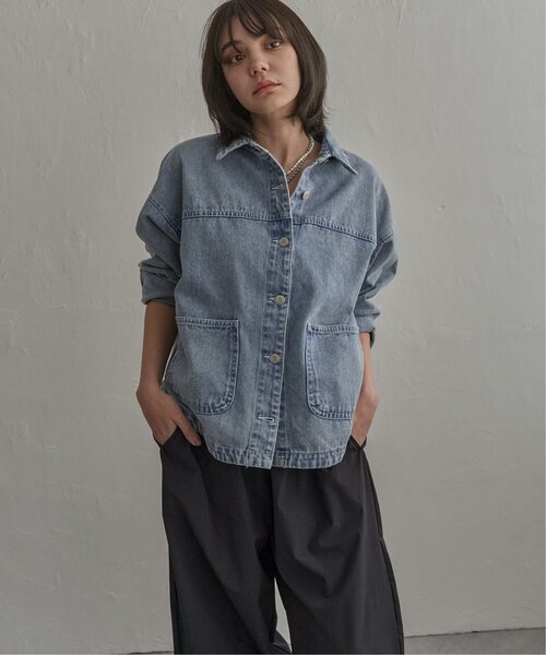 notch.(ノッチ)の「【sweet web掲載】デニムシャツジャケット(デニムジャケット・レディース・ブルー/ライトブルー/ブラック・M)」の18枚目の写真