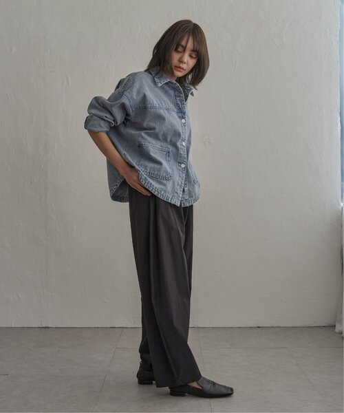 notch.(ノッチ)の「【sweet web掲載】デニムシャツジャケット(デニムジャケット・レディース・ブルー/ライトブルー/ブラック・M)」の19枚目の写真