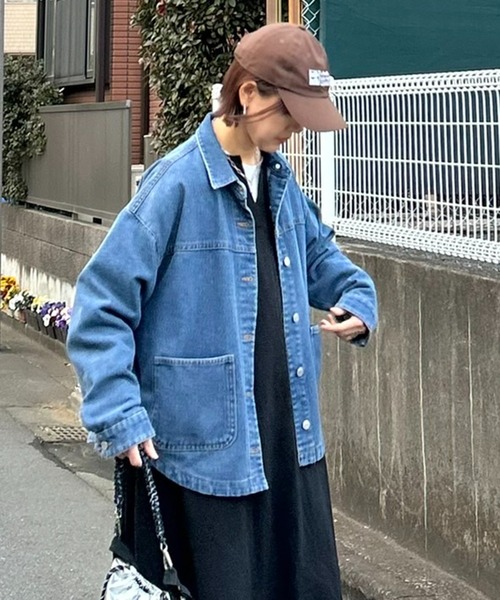 notch.（ノッチ）の「デニムシャツジャケット（デニムジャケット
