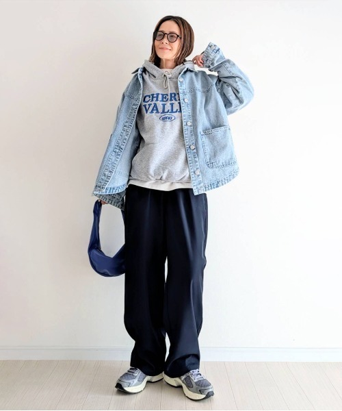 notch.(ノッチ)の「【sweet web掲載】デニムシャツジャケット(デニムジャケット・レディース・ブルー/ライトブルー/ブラック・M)」の6枚目の写真