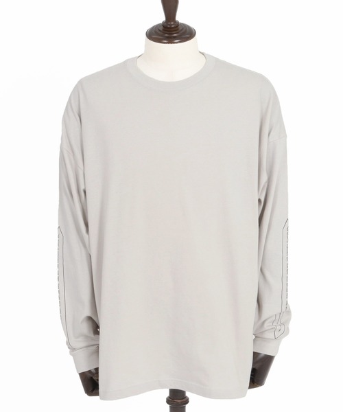 wjk reluxe（ダブルジェーケーリラックス）の「mlt5080-drop shoulder long sleeve cut sew ロンT（Tシャツ/カットソー・メンズ・ホワイト/ブラック/霜降りグレー・S/M/L/XL）」の15枚目の写真