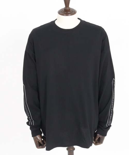 wjk reluxe（ダブルジェーケーリラックス）の「mlt5080-drop shoulder long sleeve cut sew ロンT（Tシャツ/カットソー・メンズ・ホワイト/ブラック/霜降りグレー・S/M/L/XL）」の17枚目の写真