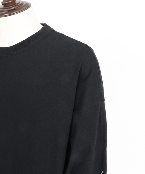 wjk reluxe（ダブルジェーケーリラックス）の「mlt5080-drop shoulder long sleeve cut sew ロンT（Tシャツ/カットソー・メンズ・ホワイト/ブラック/霜降りグレー・S/M/L/XL）」の20枚目の写真