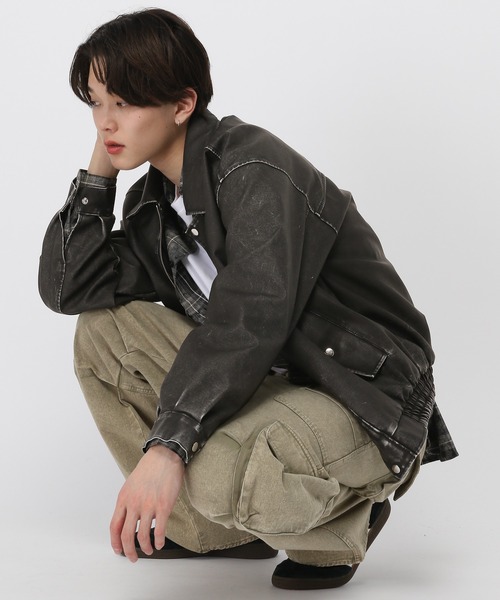 セール】3.3 Field Trip／ヴィンテージレザージャケット（ブルゾン