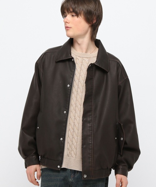 セール】3.3 Field Trip／ヴィンテージレザージャケット（ブルゾン