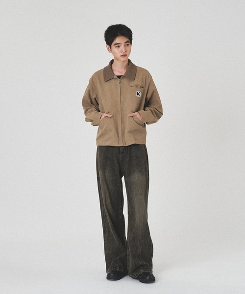 kutir（クティール）の「VINTAGE LIKE STRAIGHT WIDE DENIM PANTS/ヴィンテージライクストレートワイドデニムパンツ（デニムパンツ・メンズ・ブラック/インディゴブルー・SMALL/MEDIUM/LARGE）」の7枚目の写真