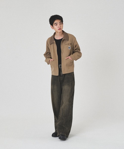 kutir（クティール）の「VINTAGE LIKE STRAIGHT WIDE DENIM PANTS/ヴィンテージライクストレートワイドデニムパンツ（デニムパンツ・メンズ・ブラック/インディゴブルー・SMALL/MEDIUM/LARGE）」の12枚目の写真