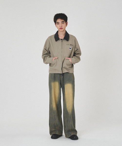 kutir（クティール）の「VINTAGE LIKE STRAIGHT WIDE DENIM PANTS/ヴィンテージライクストレートワイドデニムパンツ（デニムパンツ・メンズ・ブラック/インディゴブルー・SMALL/MEDIUM/LARGE）」の13枚目の写真
