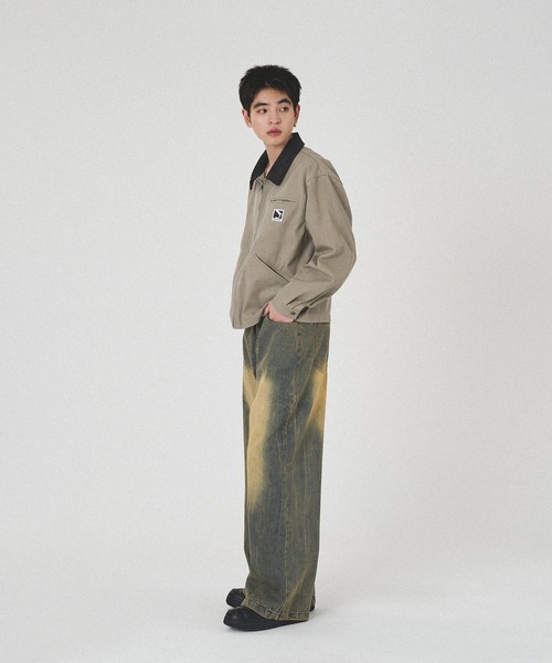 kutir（クティール）の「VINTAGE LIKE STRAIGHT WIDE DENIM PANTS/ヴィンテージライクストレートワイドデニムパンツ（デニムパンツ・メンズ・ブラック/インディゴブルー・SMALL/MEDIUM/LARGE）」の15枚目の写真