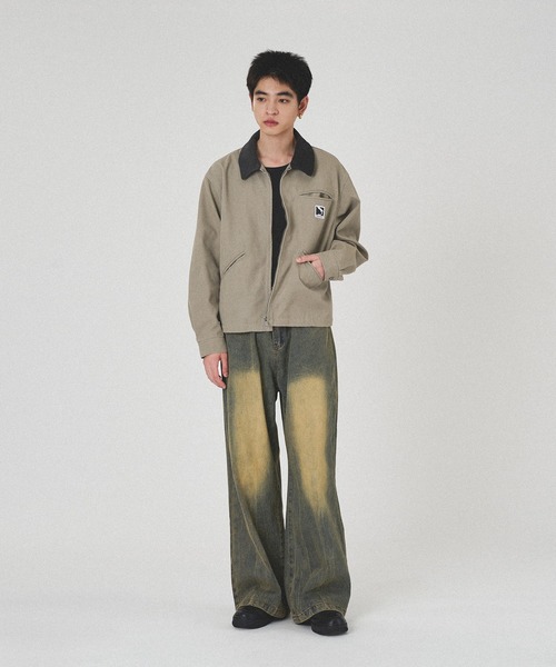 kutir（クティール）の「VINTAGE LIKE STRAIGHT WIDE DENIM PANTS/ヴィンテージライクストレートワイドデニムパンツ（デニムパンツ・メンズ・ブラック/インディゴブルー・SMALL/MEDIUM/LARGE）」の18枚目の写真