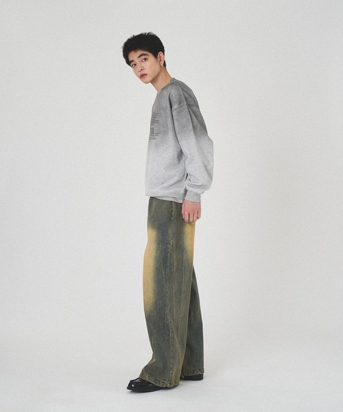 kutir（クティール）の「VINTAGE LIKE STRAIGHT WIDE DENIM PANTS/ヴィンテージライクストレートワイドデニムパンツ（デニムパンツ・メンズ・ブラック/インディゴブルー・SMALL/MEDIUM/LARGE）」の22枚目の写真