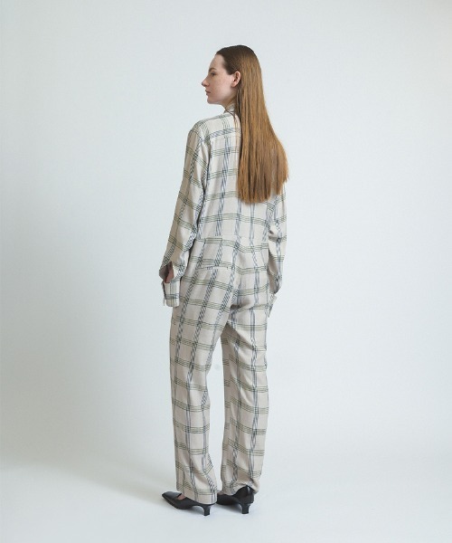 soduk(スドーク)の「curve pockets jumpsuit(つなぎ/オールインワン・レディース・チェック・SMALL/MEDIUM)」の3枚目の写真