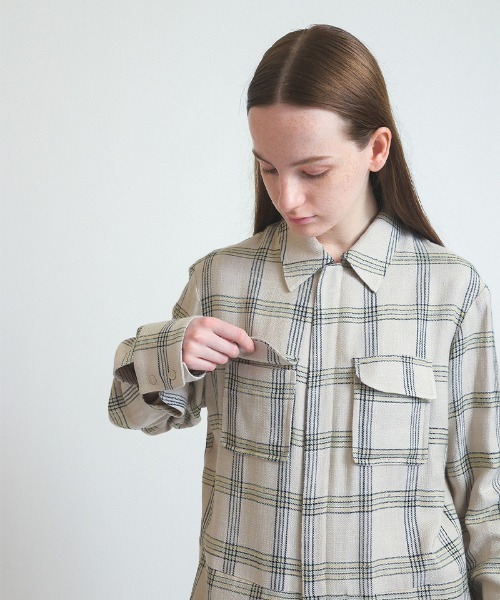 soduk(スドーク)の「curve pockets jumpsuit(つなぎ/オールインワン・レディース・チェック・SMALL/MEDIUM)」の5枚目の写真