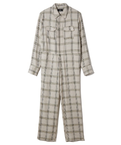 soduk(スドーク)の「curve pockets jumpsuit(つなぎ/オールインワン・レディース・チェック・SMALL/MEDIUM)」の7枚目の写真