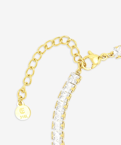 BLOOM(ブルーム)の「サージカルステンレス 316L キュービックジルコニア ブレスレット BLOOM/ブルーム(ブレスレット・レディース・その他・20cm)」の4枚目の写真
