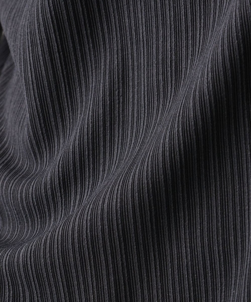 MK MICHEL KLEIN HOMME (エムケーミッシェルクランオム)の「【洗える】Vネックストライプカットソー(Tシャツ/カットソー・メンズ・チャコールグレー/ホワイト・51/48/46)」の3枚目の写真