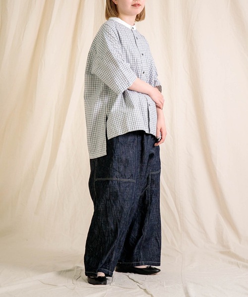 Brocante / ブロカント] 10ozデニム ポムパンツ（デニムパンツ