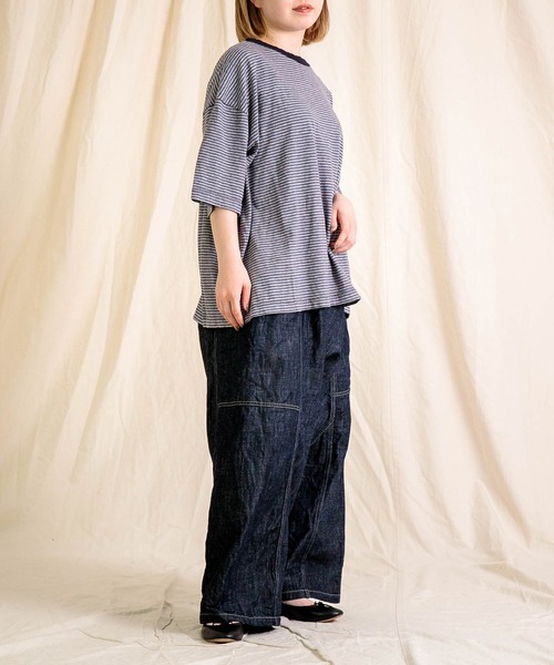 Brocante / ブロカント] 10ozデニム ポムパンツ（デニムパンツ