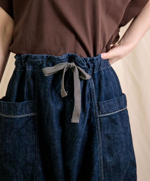 Brocante / ブロカント] 10ozデニム ポムパンツ（デニムパンツ